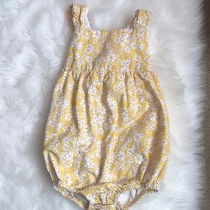Mini Boden yellow bubble romper